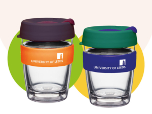 University of Leeds branded KeepCups