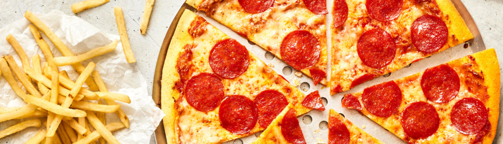 Pizza and fries