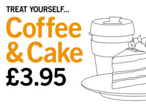 Coffee & Cake £3.95