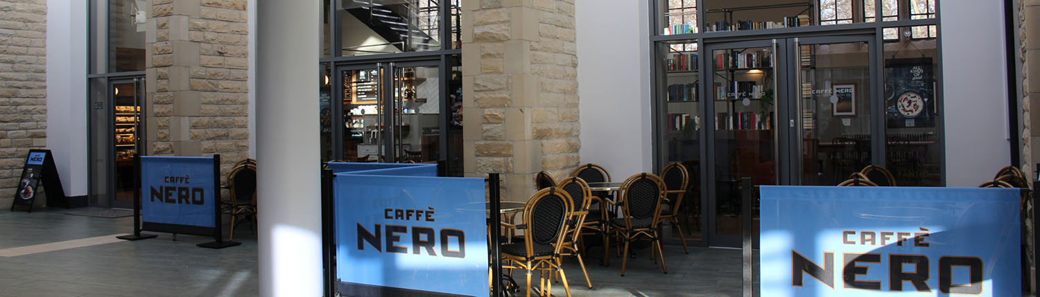 Caffe Nero exterior at the Business School