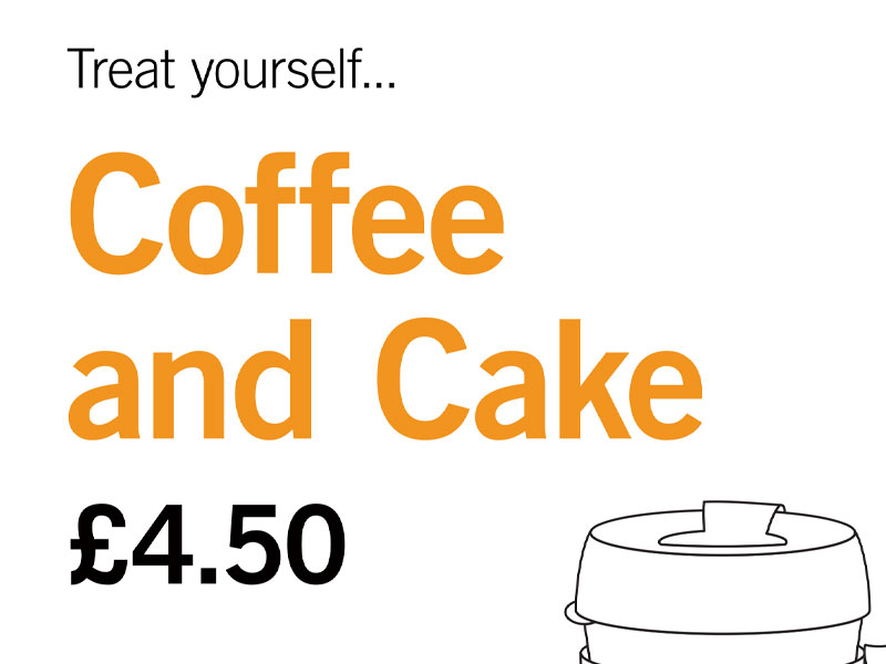 coffee and cake deal infographic